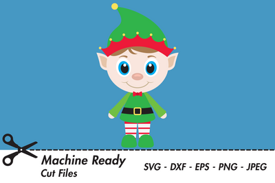 Cute Boy Elf | Christmas SVG SVG Captain Creative 