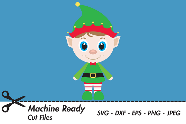 Cute Boy Elf | Christmas SVG SVG Captain Creative 