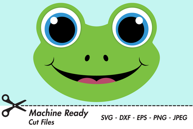 Cute Boy Frog Face | Woodland SVG SVG Captain Creative 