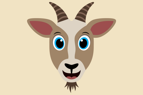 Cute Boy Goat Face | Farm SVG SVG Captain Creative 