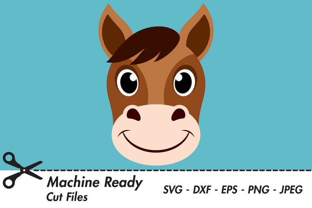 Cute Boy Horse Face | Farm SVG SVG Captain Creative 
