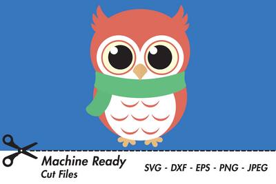 Cute Boy Owl | Woodland Winter SVG SVG Captain Creative 