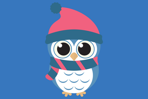 Cute Boy Owl | Woodland Winter SVG SVG Captain Creative 