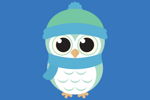 Cute Boy Owl | Woodland Winter SVG SVG Captain Creative 