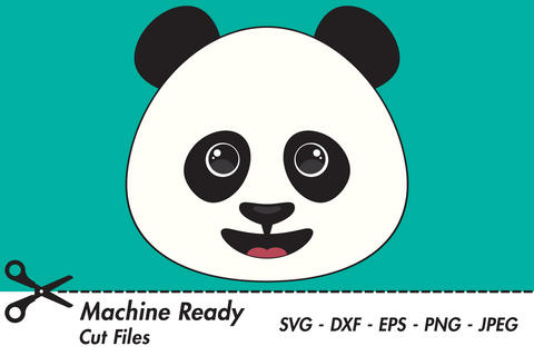 Cute Boy Panda Bear Face | Woodland SVG SVG Captain Creative 