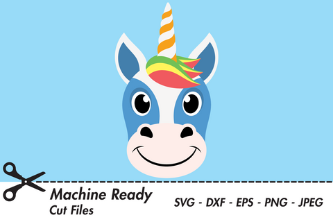 Cute Boy Unicorn Face | Magical SVG SVG Captain Creative 