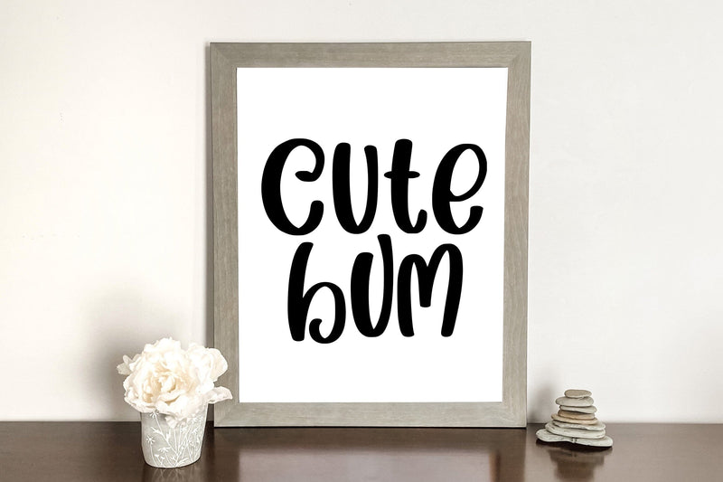 Cute Bum SVG Funny Bathroom Sign SVG dapiyupi store 