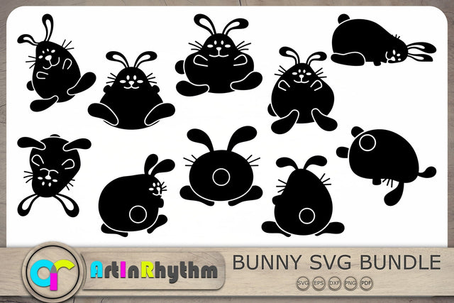 Cute Bunnies Svg, Rabbits Svg, Easter Bunny Svg, Easter Svg, Easter Cliparts SVG Artinrhythm shop 
