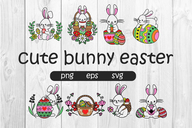 cute bunny easter PNG SVG dadan_pm 