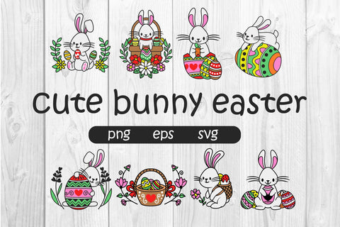 cute bunny easter PNG SVG dadan_pm 