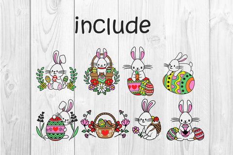 cute bunny easter PNG SVG dadan_pm 