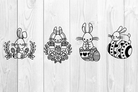 cute bunny easter svg SVG dadan_pm 