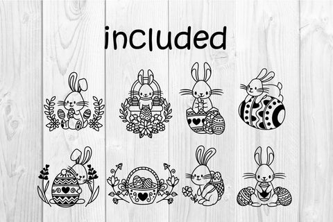 cute bunny easter svg SVG dadan_pm 