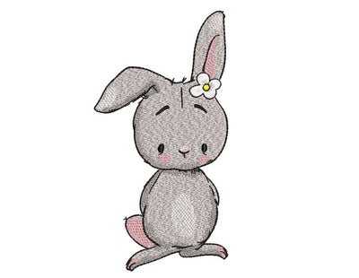 Cute Bunny Embroidery Design, 3 sizes Embroidery/Applique DESIGNS Nino Nadaraia 