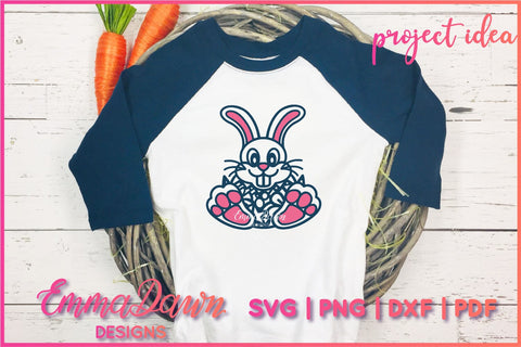 Cute Bunny Rabbit SVG, Easter Bunny SVG SVG Emma Dawn Designs 