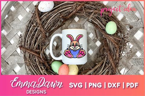 Cute Bunny Rabbit SVG, Easter Bunny SVG SVG Emma Dawn Designs 