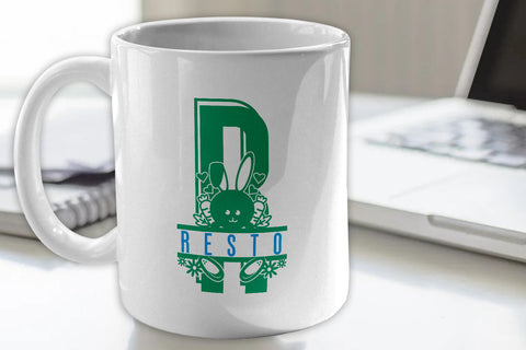 Cute Bunny Split Alphabet A-Z Bundle - Svg eps ai png pdf SVG zafrans studio 