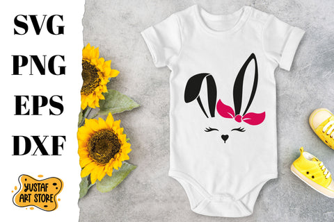 Cute Bunny SVG for Easter. 2 design SVG Yustaf Art Store 