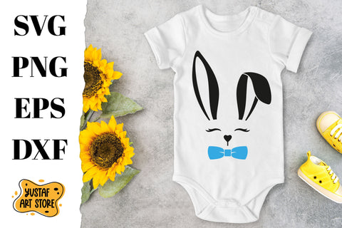 Cute Bunny SVG for Easter. 2 design SVG Yustaf Art Store 