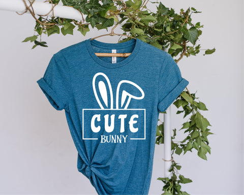 Cute Bunny svg, Plotter File Svg, Easter Flower Cricut svg, Silhouette svg, design SVG Fauz 
