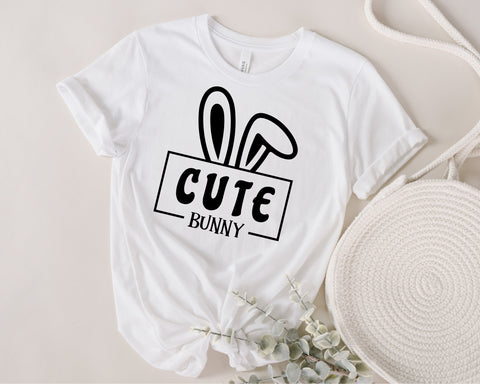 Cute Bunny svg, Plotter File Svg, Easter Flower Cricut svg, Silhouette svg, design SVG Fauz 