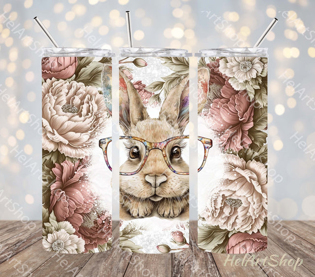 Cute Bunny Tumbler PNG Sublimation, Tumbler Png Sublimation _HelArtShop_ 