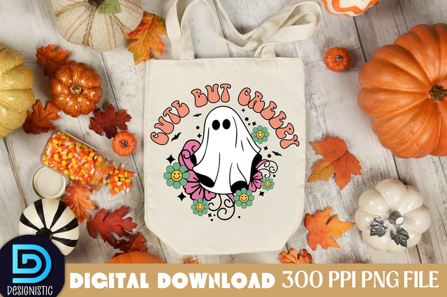 Cute but creepy, Halloween Sublimation Design Sublimation DESIGNISTIC 
