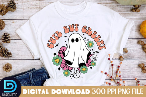 Cute but creepy, Halloween Sublimation Design Sublimation DESIGNISTIC 