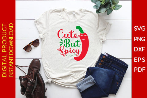Cute But Spicy Cinco De Mayo SVG PNG PDF Cut File SVG Creativedesigntee 
