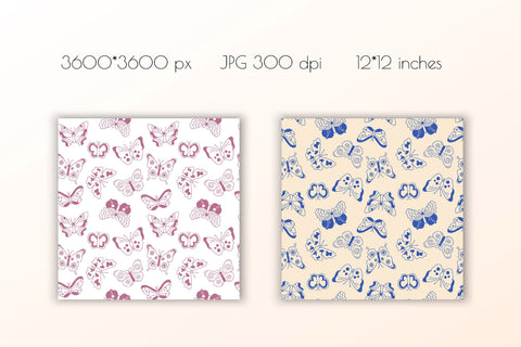 Cute Butterflies Patterns| JPG Digital Paper Digital Pattern AnnaViolet_store 