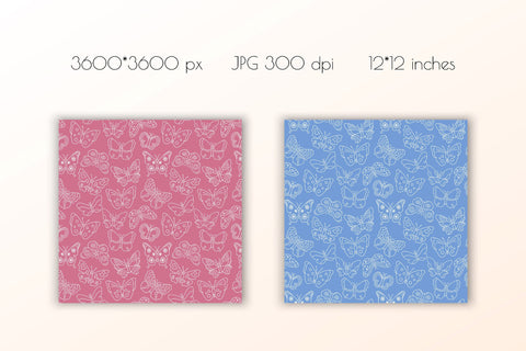 Cute Butterflies Patterns| JPG Digital Paper Digital Pattern AnnaViolet_store 
