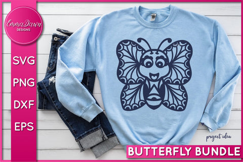 Cute Butterfly SVG Bundle SVG Emma Dawn Designs 
