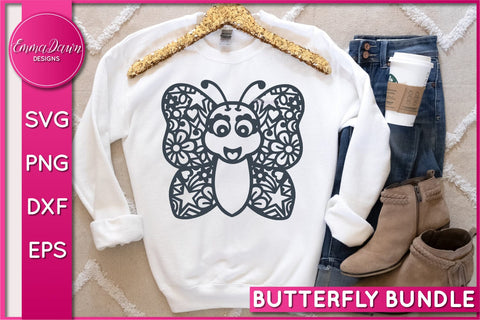 Cute Butterfly SVG Bundle SVG Emma Dawn Designs 