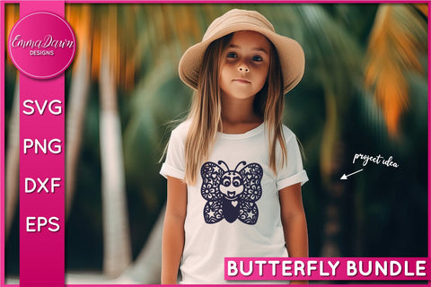 Cute Butterfly SVG Bundle SVG Emma Dawn Designs 