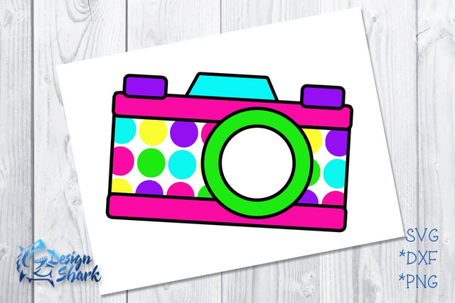 Cute Camera SVG Design Shark 