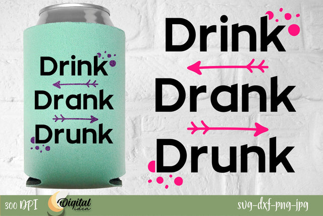 Cute Can Designs. Can holder svg. Alcohol quotes SVG Evgenyia Guschina 