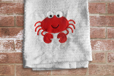Cute Cartoon Crab Applique Embroidery Embroidery/Applique Designed by Geeks 