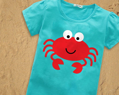 Cute Cartoon Crab SVG Designed by Geeks 