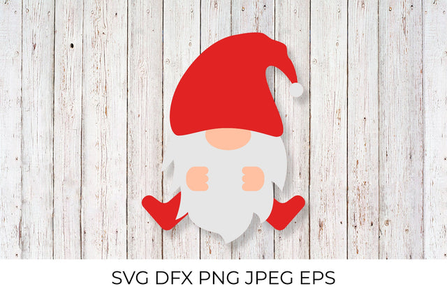 Cute cartoon gnome. Scandinavian Nordic Character SVG LaBelezoka 