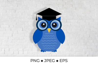 Cute cartoon graduation owl Sublimation LaBelezoka 