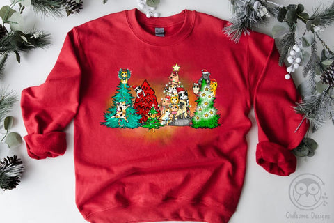 Cute Cat Christmas Tree PNG Christmas Sublimation Sublimation LAM HOANG THUY 