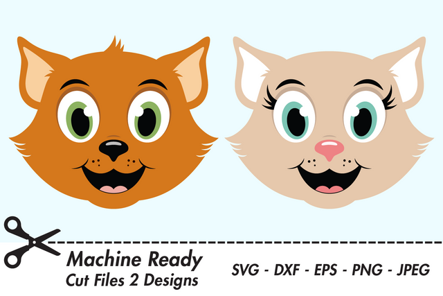 Cute Cat Faces | Pet SVG SVG Captain Creative 