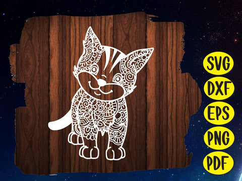 Cute Cat Paper cut SVG Johan Ru designs 