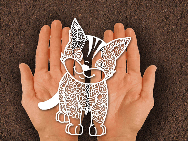 Cute Cat Paper cut SVG Johan Ru designs 