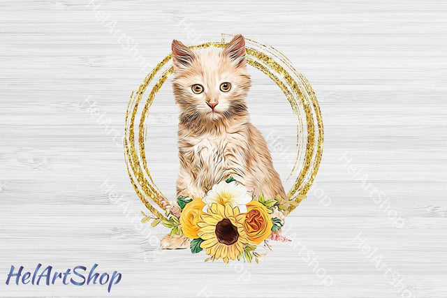 Cute Cat Png, Sublimation Png Sublimation _HelArtShop_ 