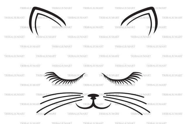 Cute cat SVG TribaliumArtSF 