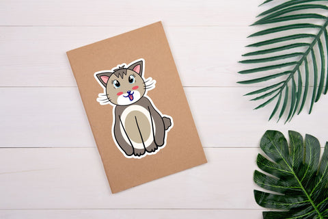 Cute Cats Cartoons Stickers Bundle SVG Regulrcrative 