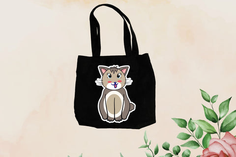 Cute Cats Cartoons Stickers Bundle SVG Regulrcrative 