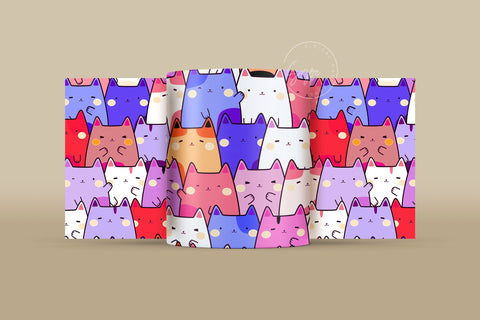 Cute Cats Mug Design, Cute Cats Sublimation Wrap, Cat Mug Wrap, Gift for Christmas Holiday, 11 & 15 Oz Mug Cricut Press Sublimation Wrap Sublimation Syre Digital Creations 