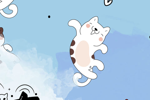 Cute Cats Skinny Tumbler Design, Cats Make Me Happy Print, 20 oz Cute Cats Tumbler Wrap, Funny Cat Text Sublimation, Skinny Travel Tumbler Sublimation Syre Digital Creations 